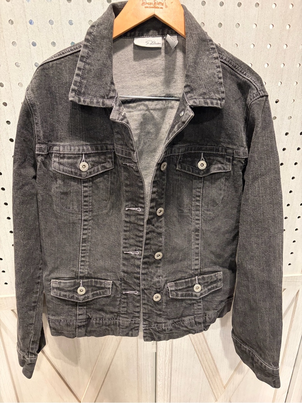 Chico’s Women's Black Denim Jacket